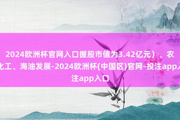 2024欧洲杯官网入口握股市值为3.42亿元）、农扬化工、海油发展-2024欧洲杯(中国区)官网-投注app入口