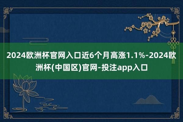 2024欧洲杯官网入口近6个月高涨1.1%-2024欧洲杯(中国区)官网-投注app入口