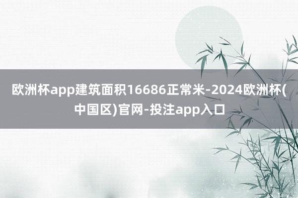 欧洲杯app建筑面积16686正常米-2024欧洲杯(中国区)官网-投注app入口