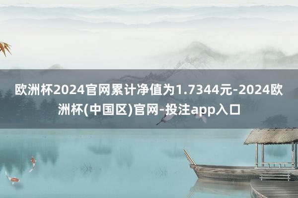 欧洲杯2024官网累计净值为1.7344元-2024欧洲杯(中国区)官网-投注app入口