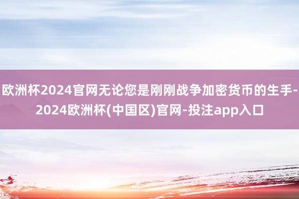 欧洲杯2024官网无论您是刚刚战争加密货币的生手-2024欧洲杯(中国区)官网-投注app入口