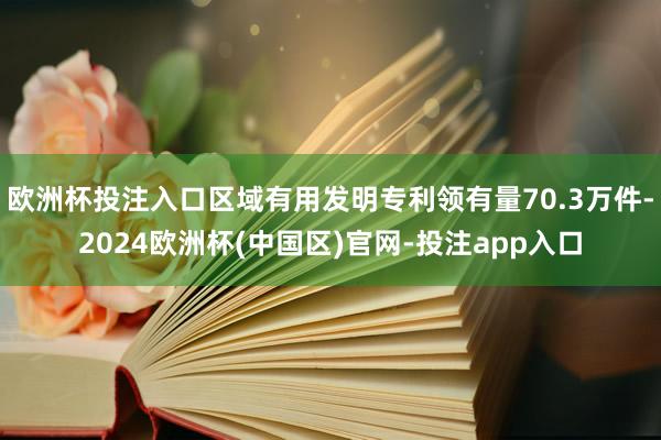 欧洲杯投注入口区域有用发明专利领有量70.3万件-2024欧洲杯(中国区)官网-投注app入口