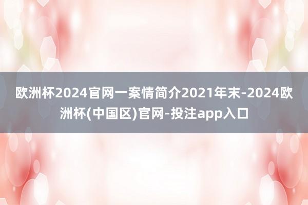 欧洲杯2024官网一案情简介2021年末-2024欧洲杯(中国区)官网-投注app入口