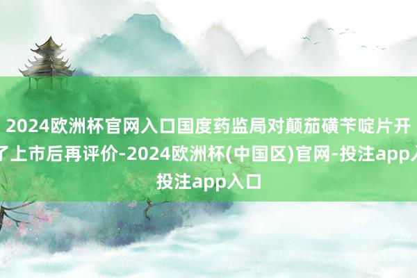 2024欧洲杯官网入口国度药监局对颠茄磺苄啶片开展了上市后再评价-2024欧洲杯(中国区)官网-投注app入口