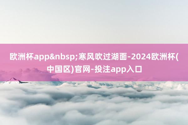 欧洲杯app寒风吹过湖面-2024欧洲杯(中国区)官网-投注app入口